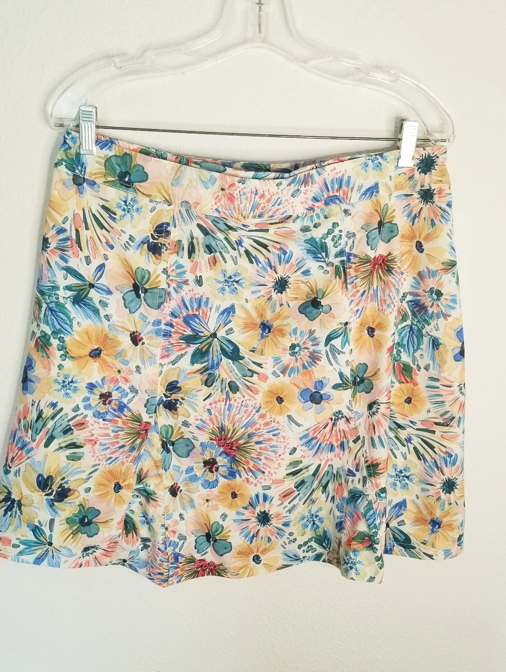 RIPSKIRT Full Wrap Blue Yellow Floral Length 2 Size L - Picture 1 of 9